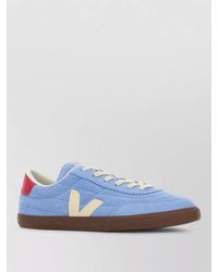 Veja - Suede Leather Lace-Up Sneakers - Lyst