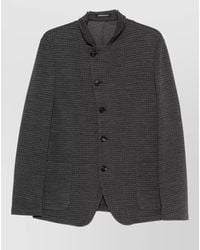 Emporio Armani - Wool Blend Blazer Jacket - Lyst