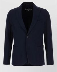 Circolo 1901 - Jacket And Vest Buttoned Cuffs Notched Lapel - Lyst