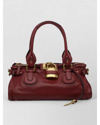 Chloé - Paddington Medium Leather Clutch Bag - Lyst
