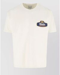 Rhude - Crew Neck Short Sleeve Graphic Print Shirt - Lyst