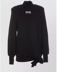 Versace Jeans Couture - Cotton Logo-Print Sweatshirt Dress - Lyst
