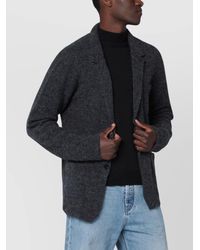 Roberto Collina - Long Sleeve Cardigan Notched Lapels - Lyst