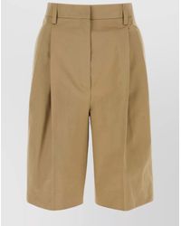 Prada - Cotton Bermuda Shorts - Lyst