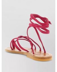 K. Jacques - Zenobie Flat Sandals Ankle Strap Design - Lyst