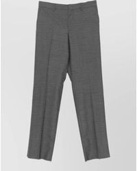 Moschino - Straight High Waist Wide Leg Suit Trousers - Lyst