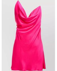 Y. Project - Satin Dress With Unique Crisscross Transparent Straps - Lyst