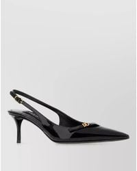 Dolce & Gabbana - Leather Slingback Mules - Lyst
