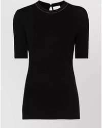 Brunello Cucinelli - Cotton 3/4 Sleeve T-Shirt - Lyst