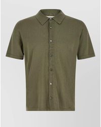 Roberto Collina - Knit Polo Shirt Short Sleeves Spread Collar - Lyst