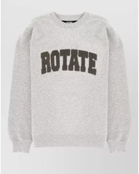ROTATE BIRGER CHRISTENSEN - Logo Crew Neck Sweatshirt Long Sleeves - Lyst