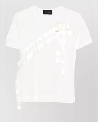 Simone Rocha - Bow Sash Short-Sleeve T-Shirt - Lyst