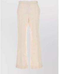 Gucci - Silk-Wool Blend Wide-Leg Trousers - Lyst