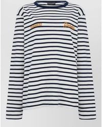 DSquared² - Crew Neck Stripes Logo T-Shirt - Lyst