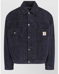 Carhartt - Denim Single-Breasted Coat - Lyst