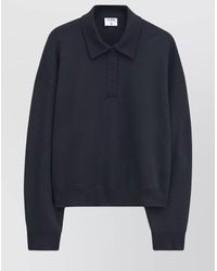 Filippa K - Jersey Long-Sleeve Polo Shirt - Lyst