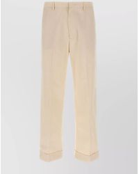 Valentino Garavani - Turn-Up Straight-Leg Trousers - Lyst