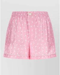 Moschino - Oche Shorts Button Detail Piping Back Pocket - Lyst