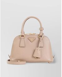 Prada - Galleria Calf Leather Shoulder Bag - Lyst