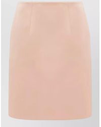 Chloé - Satin Mini Pencil Skirt - Lyst