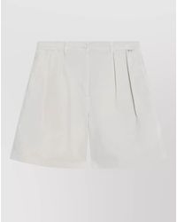 Prada - Tailored Pants Belt Loops Back Pockets Pleats - Lyst