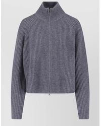 Lisa Yang - Cashmere High Neck Zip Fitted Jacket - Lyst