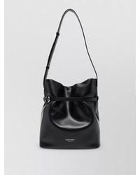 Emporio Armani - Medium Leather Bucket Bag Shoulder Strap - Lyst