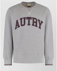 Autry - Logo Cotton Blend Crew Neck Sweatshirt - Lyst