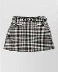 Self-Portrait - Houndstooth Bouclé Skort - Lyst