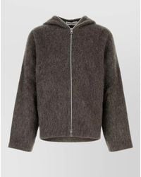 Our Legacy - Wool Blend Oversized Hooded Long Sleeve Cardigan - Lyst
