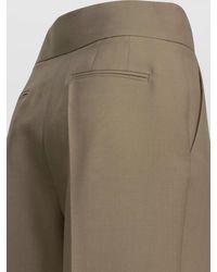 Valentino - Mohair Tailored Trousers Pleats Belt Loops - Lyst