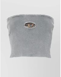 DIESEL - Cotton Ribbed Slim-Fit Long-Sleeve Top - Lyst