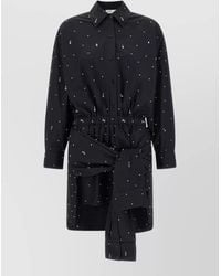 GIUSEPPE DI MORABITO - Cotton Double Shirt Mini Dress - Lyst