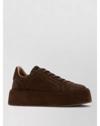 Casadei - Suede Sneakers Platform Sole Round Toe Design - Lyst