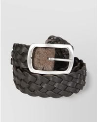 Orciani - Reversible Hunting Double Braided Suede Belt - Lyst