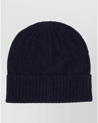 Ralph Lauren - Cable Knit Beanie Hat Ribbed Cuff - Lyst