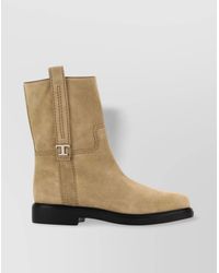 Tod's - Suede Leather Ankle Boots - Lyst