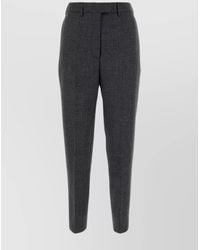 Prada - Virgin Wool Tailored Trousers - Lyst