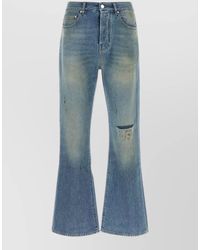 Amiri - Denim Jeans Belt Loops Distressed Flared Style - Lyst