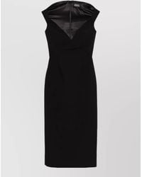 Solace London - Midi Dress Monica Off Shoulder Neckline - Lyst