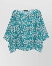 Gianluca Capannolo - Laura Silk Blouse Floral Pattern Sleeves - Lyst