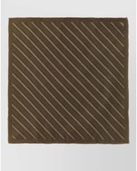 Brunello Cucinelli - Regimental Striped Pure Silk Pocket Square - Lyst