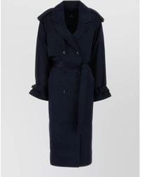 Anine Bing - Rickie Trench Coat Long Length Epaulettes - Lyst