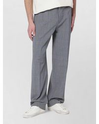 Golden Goose - Virgin Wool Slim-Fit Prince Of Wales Checked Trousers - Lyst