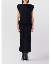Isabel Marant - Slim-Fit Boat Neck Pleated Maxi Dress - Lyst