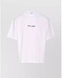 Maison Kitsuné - Oversized Logo Embroidery T-Shirt - Lyst