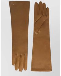 Max Mara - Leather Long Gloves - Lyst