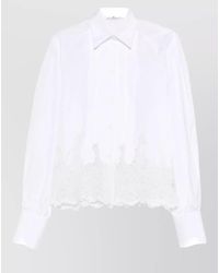 Ermanno Scervino - Cotton Embroidered Long-Sleeve Shirt - Lyst