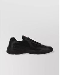 PRADA＊Systeme sneakers bike fabric & suede スニーカー＊送込 Prada Systeme brushed leather sneakers with bike fabric and