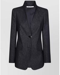 Max Mara - Denim Slim-Fit Single-Breasted Blazer - Lyst